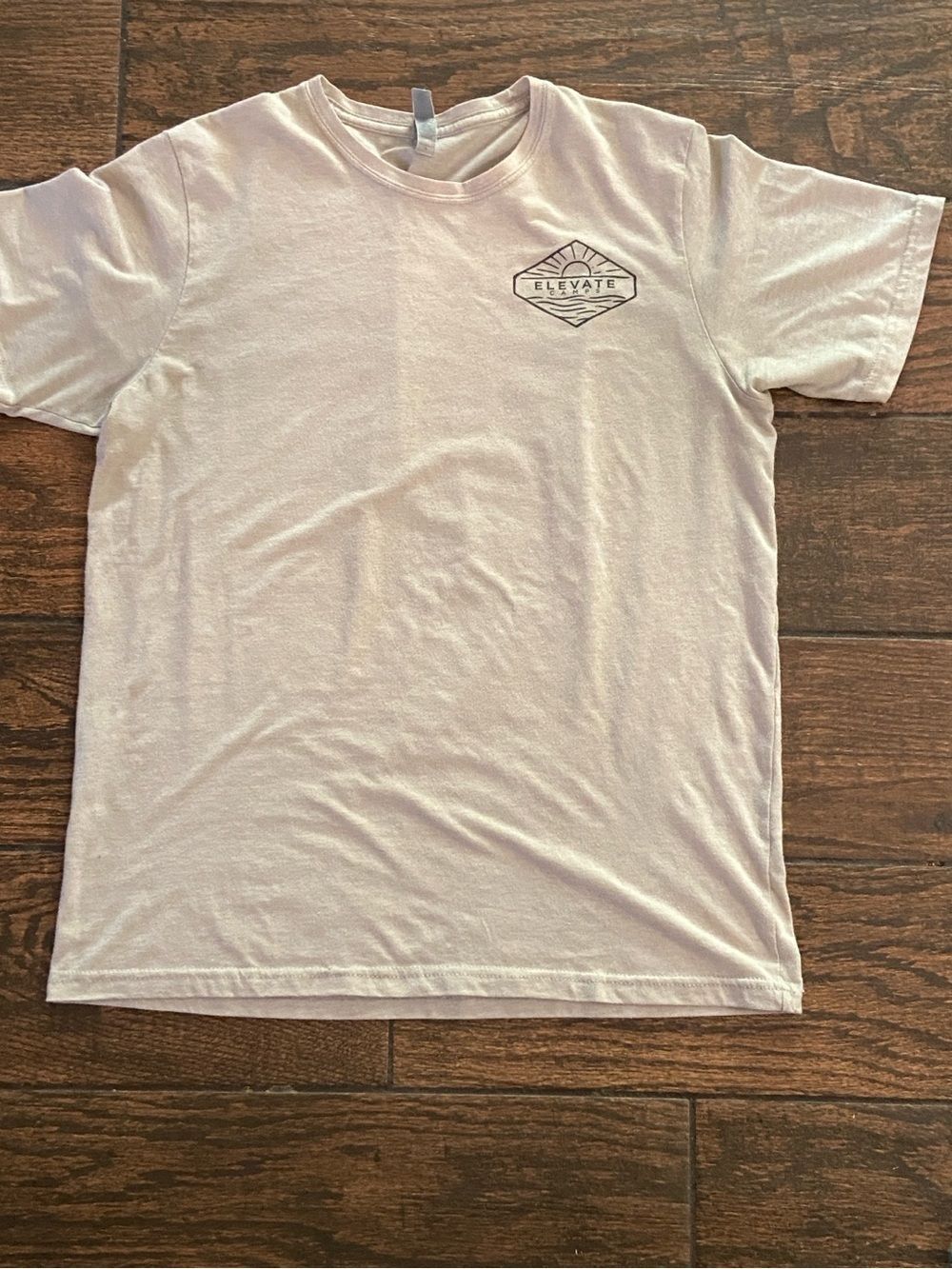 10/$50 Next Level Apparel White Short Sleeve Tee with Small Black Chest EmblemNL